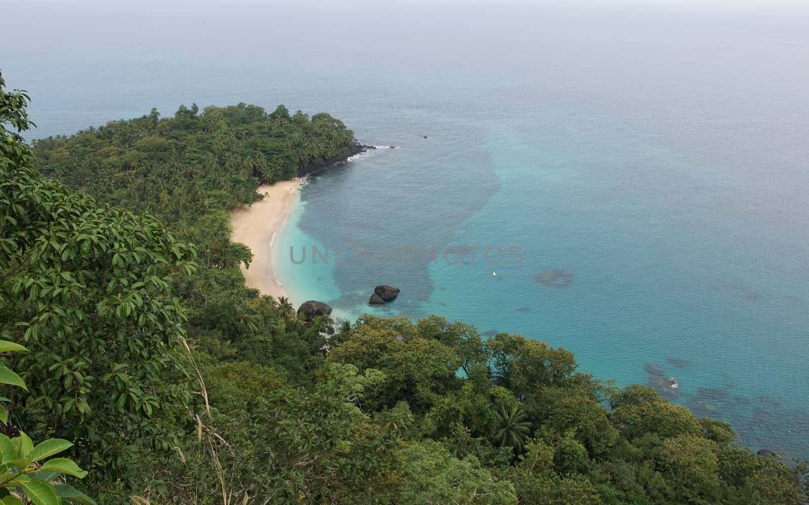 Banana Beach on Principe Island, Sao Tome and Principe, Africa