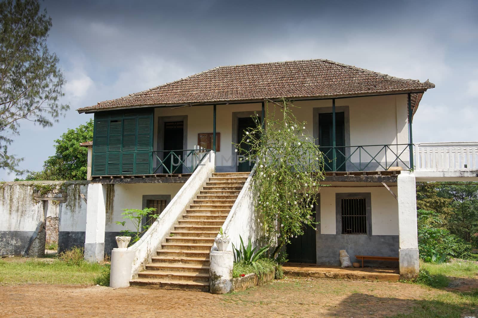 Old farmhouse on Principe island, Sao Tome and Principe, Africa