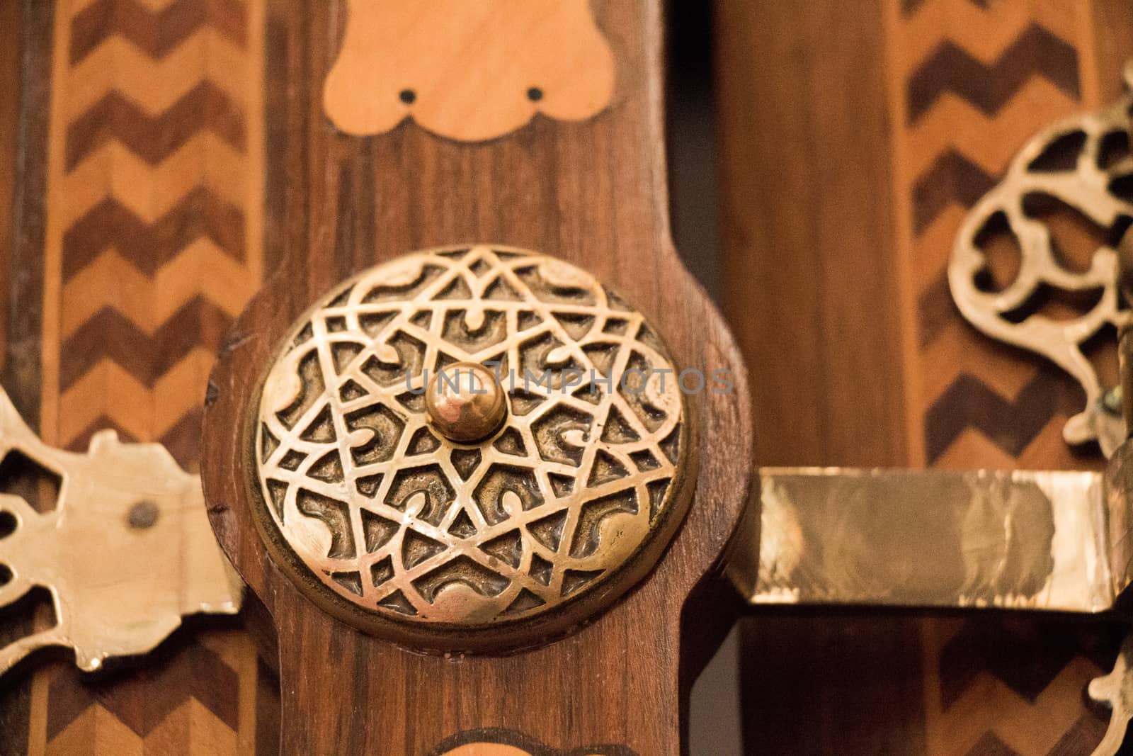 Example of Ottoman art patterns applied on metals