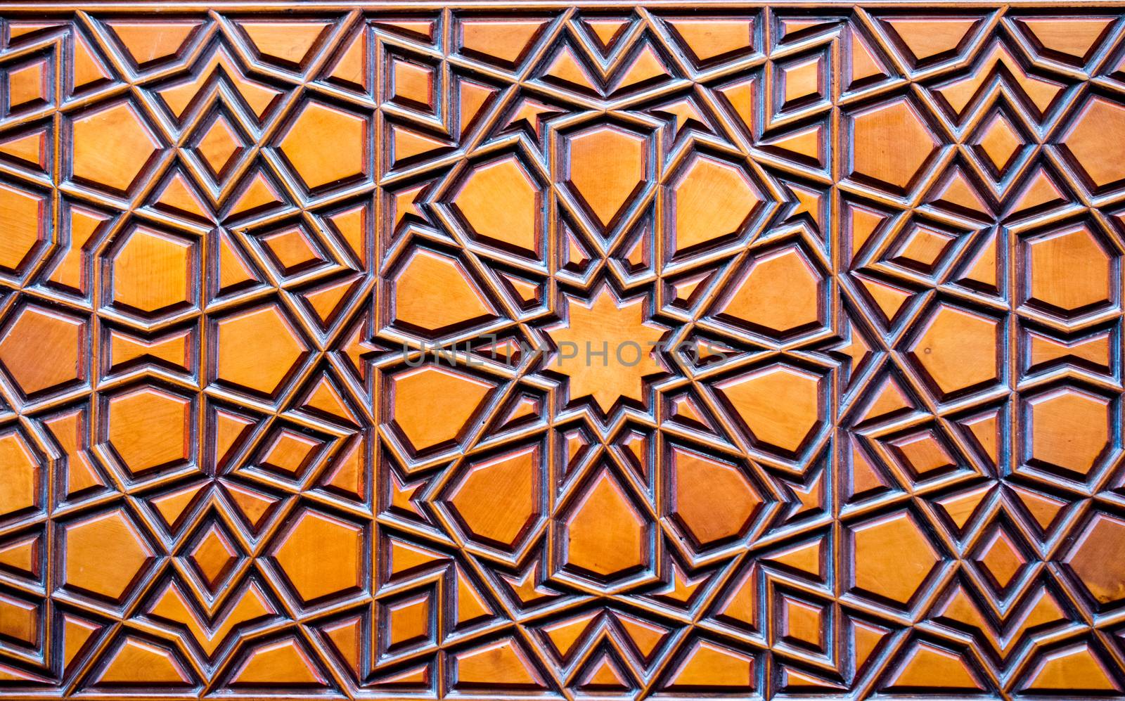Ottoman Turkish art with geometric patterns on surfaces