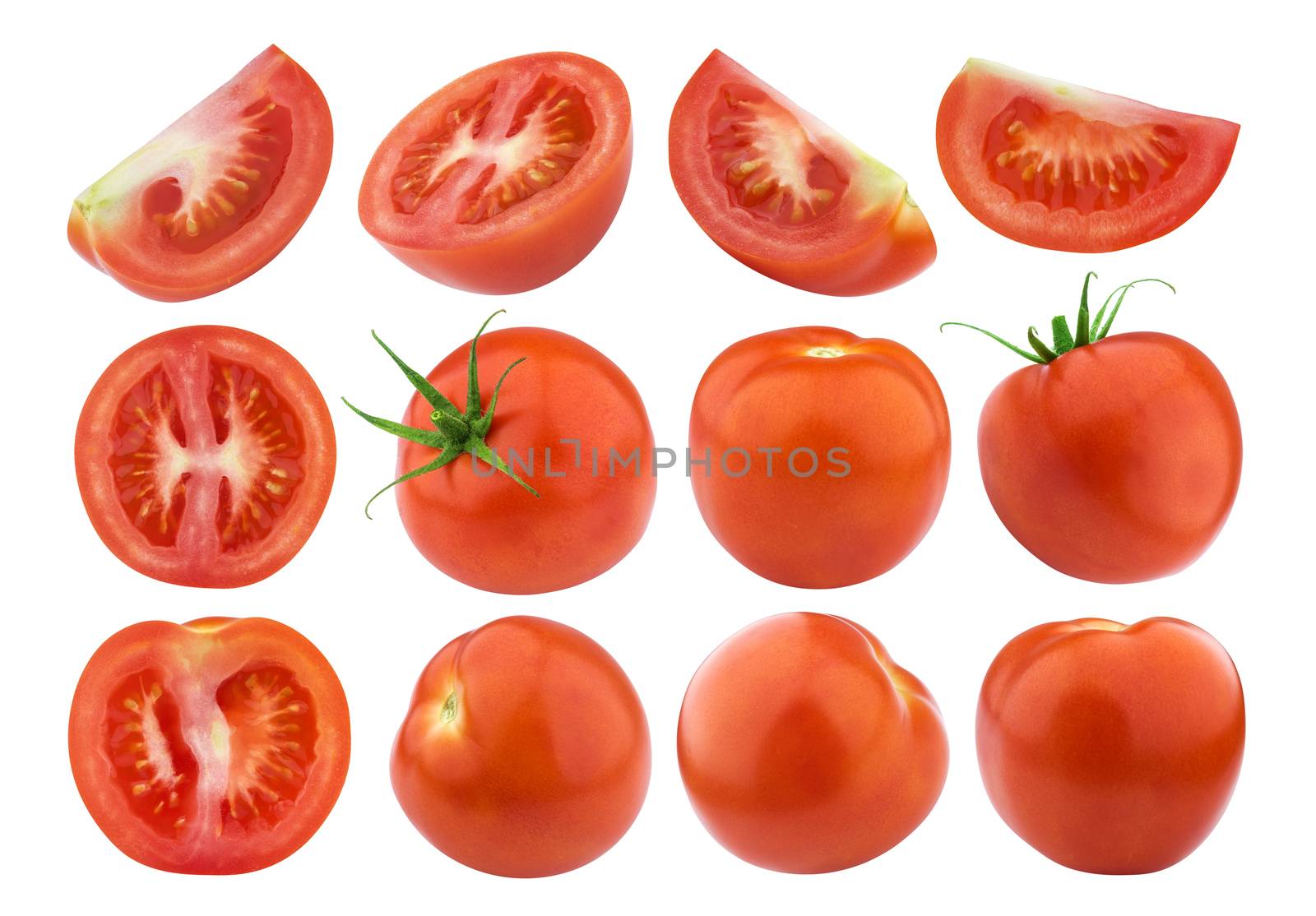 Tomato isolated isolated on white background by xamtiw