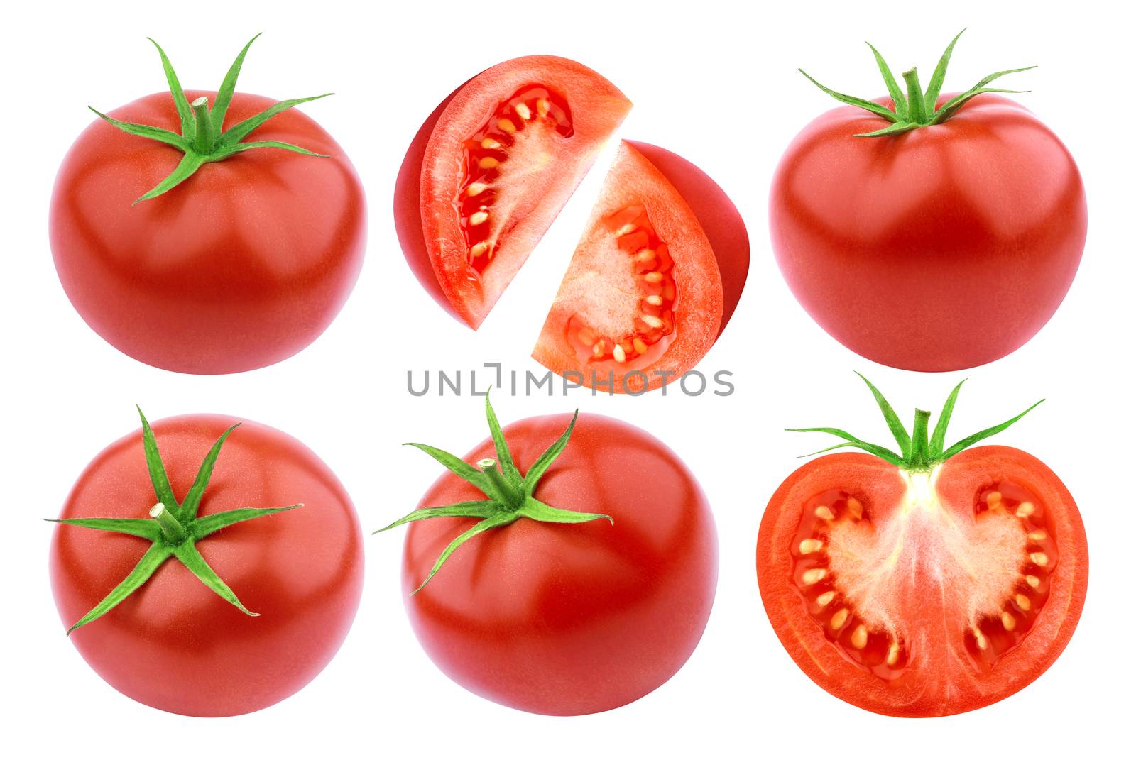 Tomato isolated isolated on white background by xamtiw