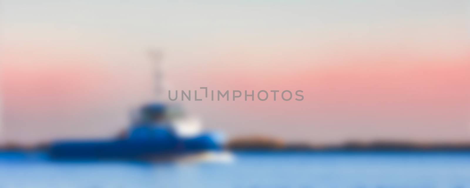 Tug ship - blurred image by sengnsp