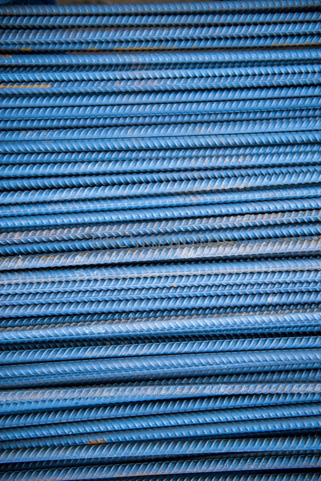 heap of rebar steel