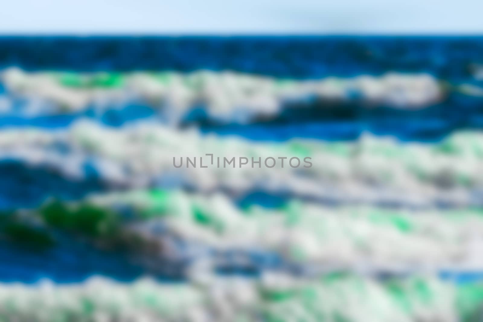 Ocean wawes - blurred image by sengnsp