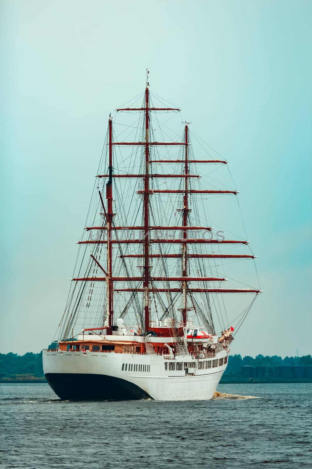 Three mast sailing ship by sengnsp