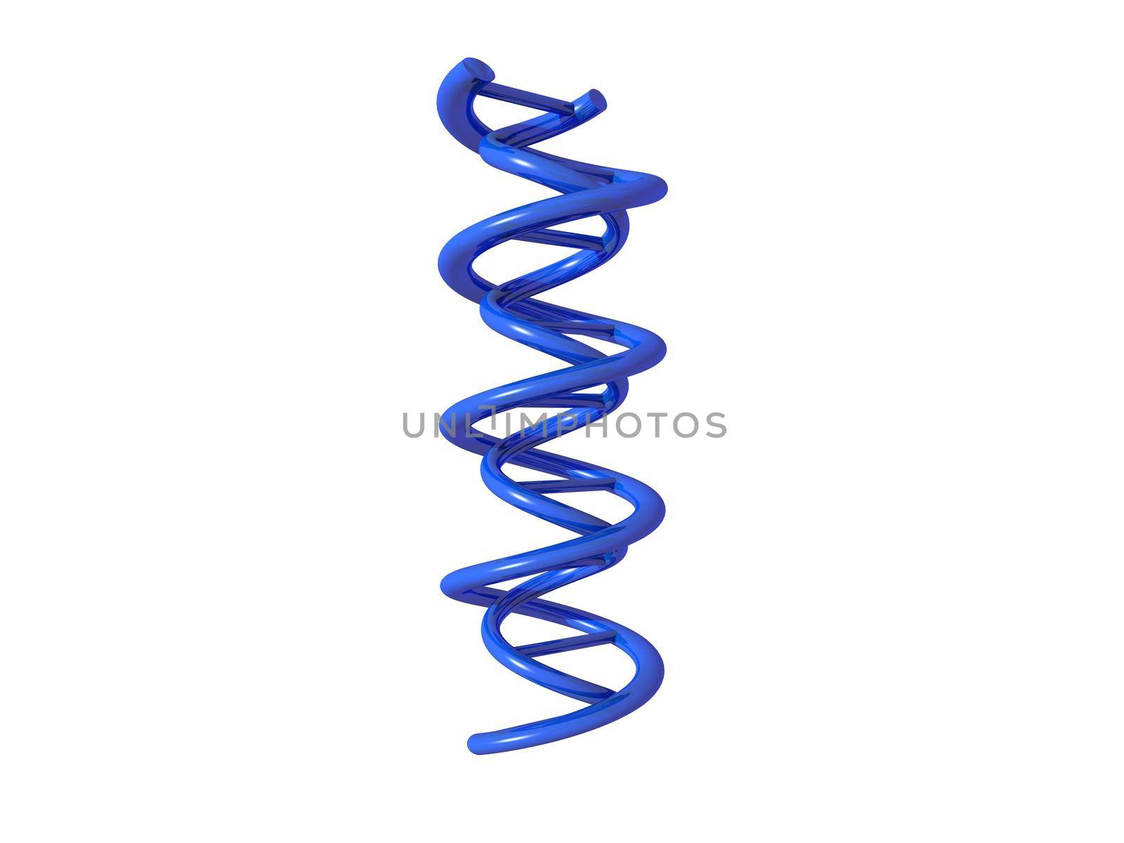 dna symbol on it isolated in white background - 3d rendering by mariephotos