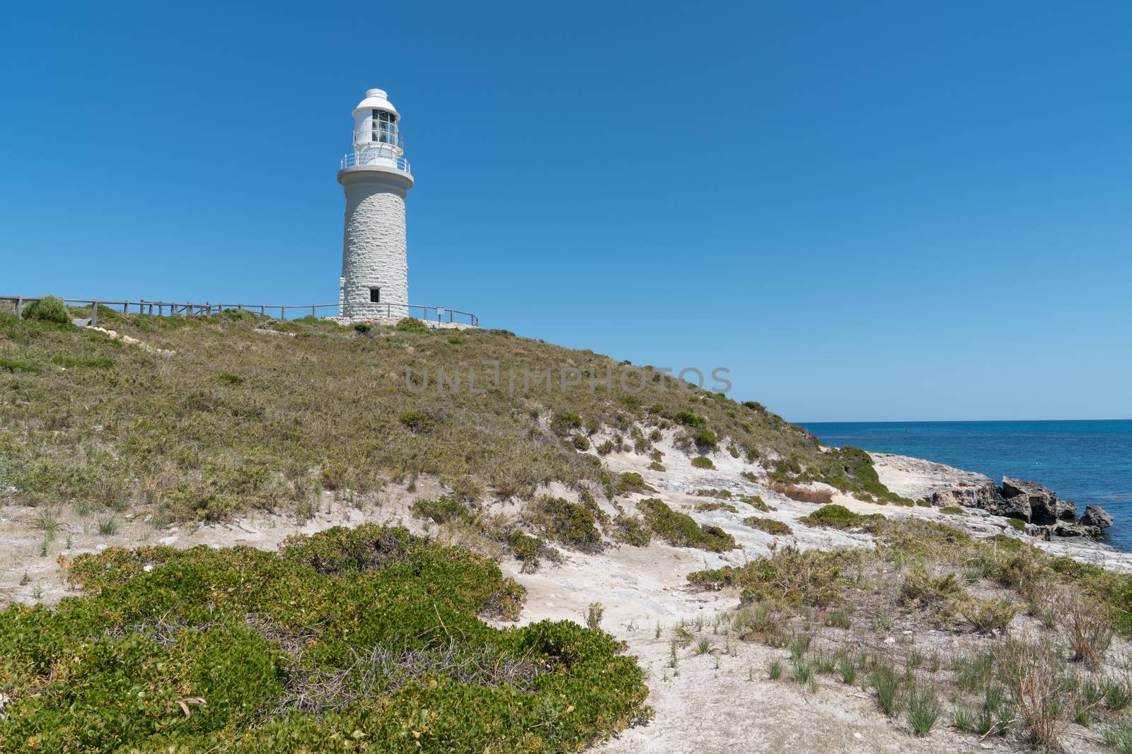 Bathurst Lighthouse on Rottnest Island, Western Australia