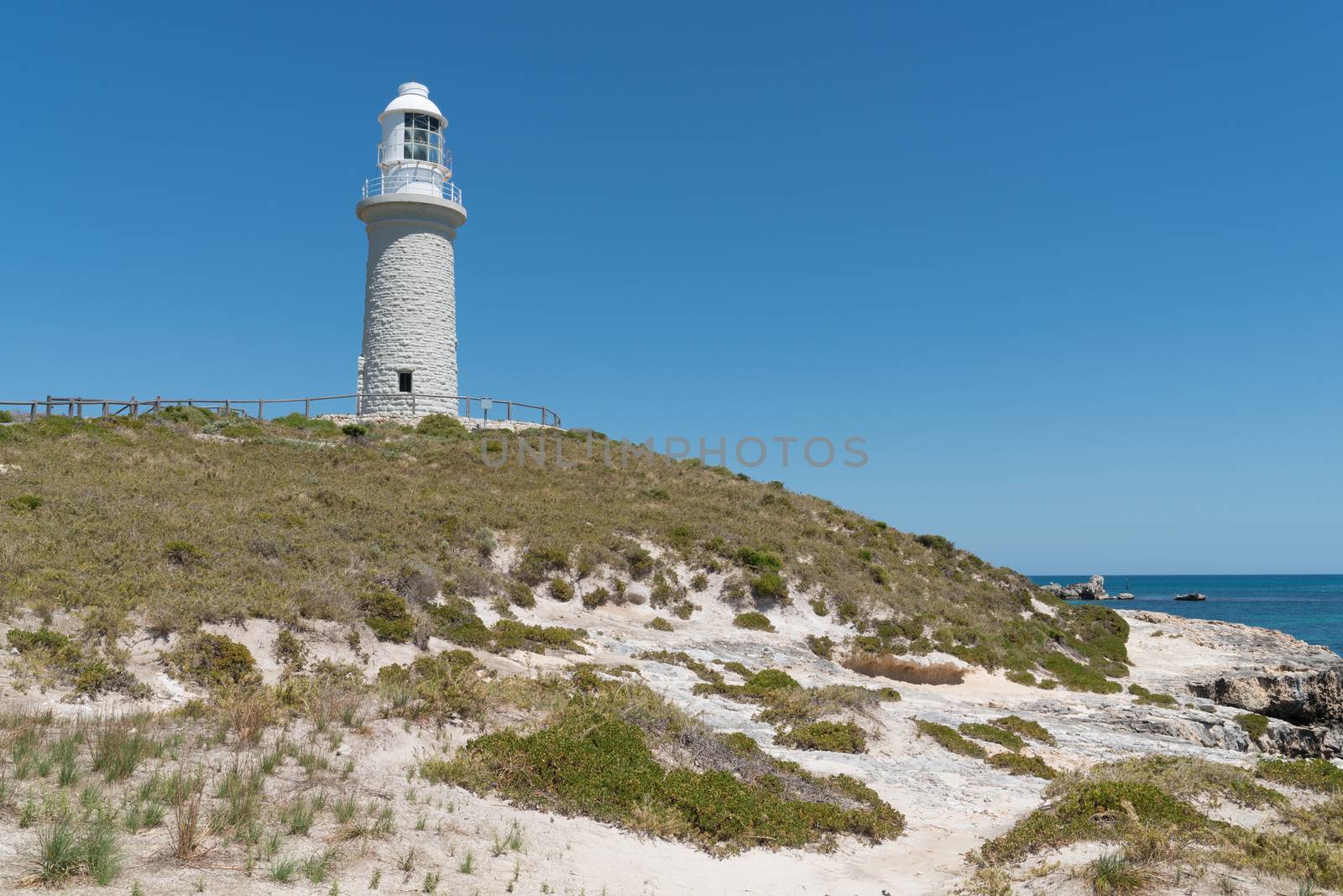 Bathurst Lighthouse on Rottnest Island, Western Australia