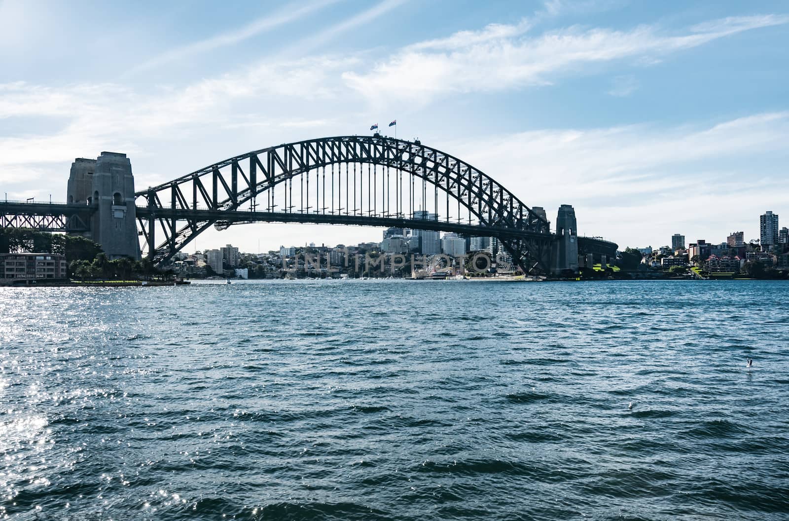 the bay and the skyline of sydney, australia