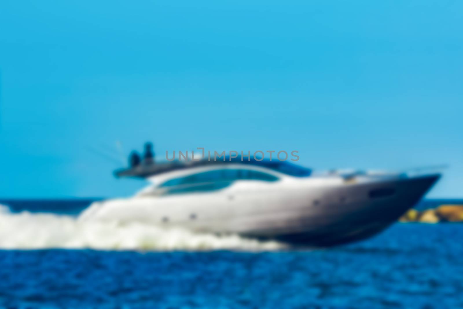 Speed boat - blurred image by sengnsp