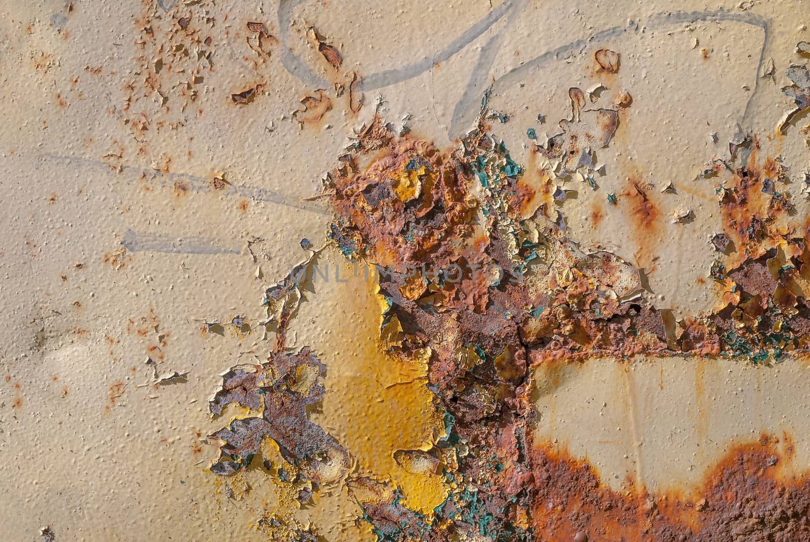background of rusty metal, grunge metal surface