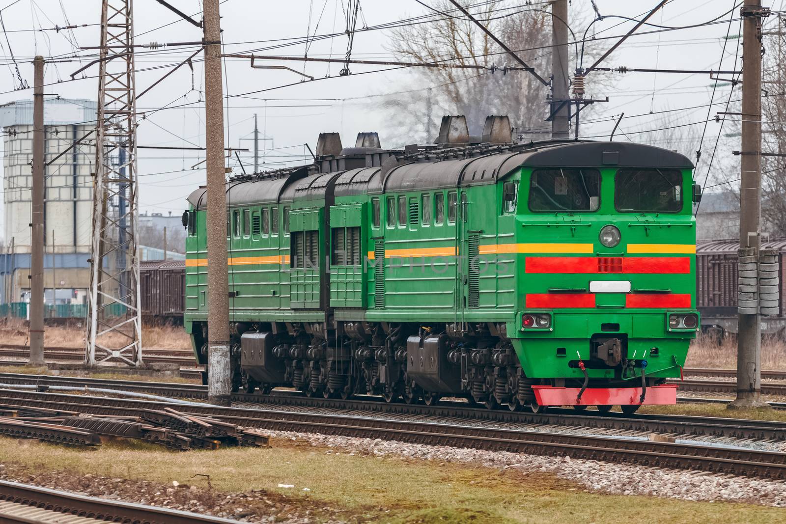Green diesel locomotive by sengnsp