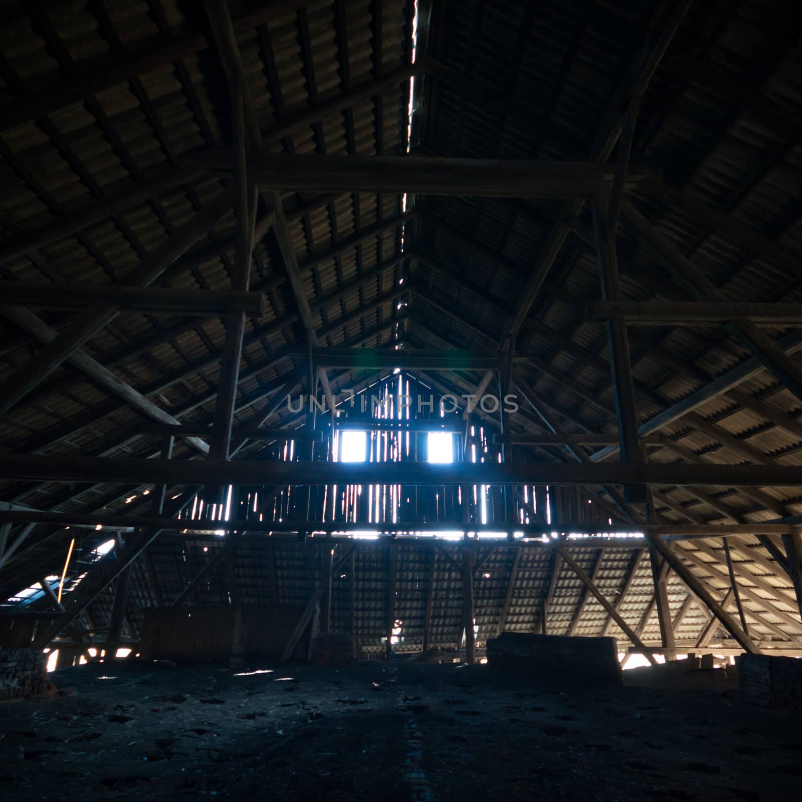 ruins of a very heavily polluted industrial factory, industrial series