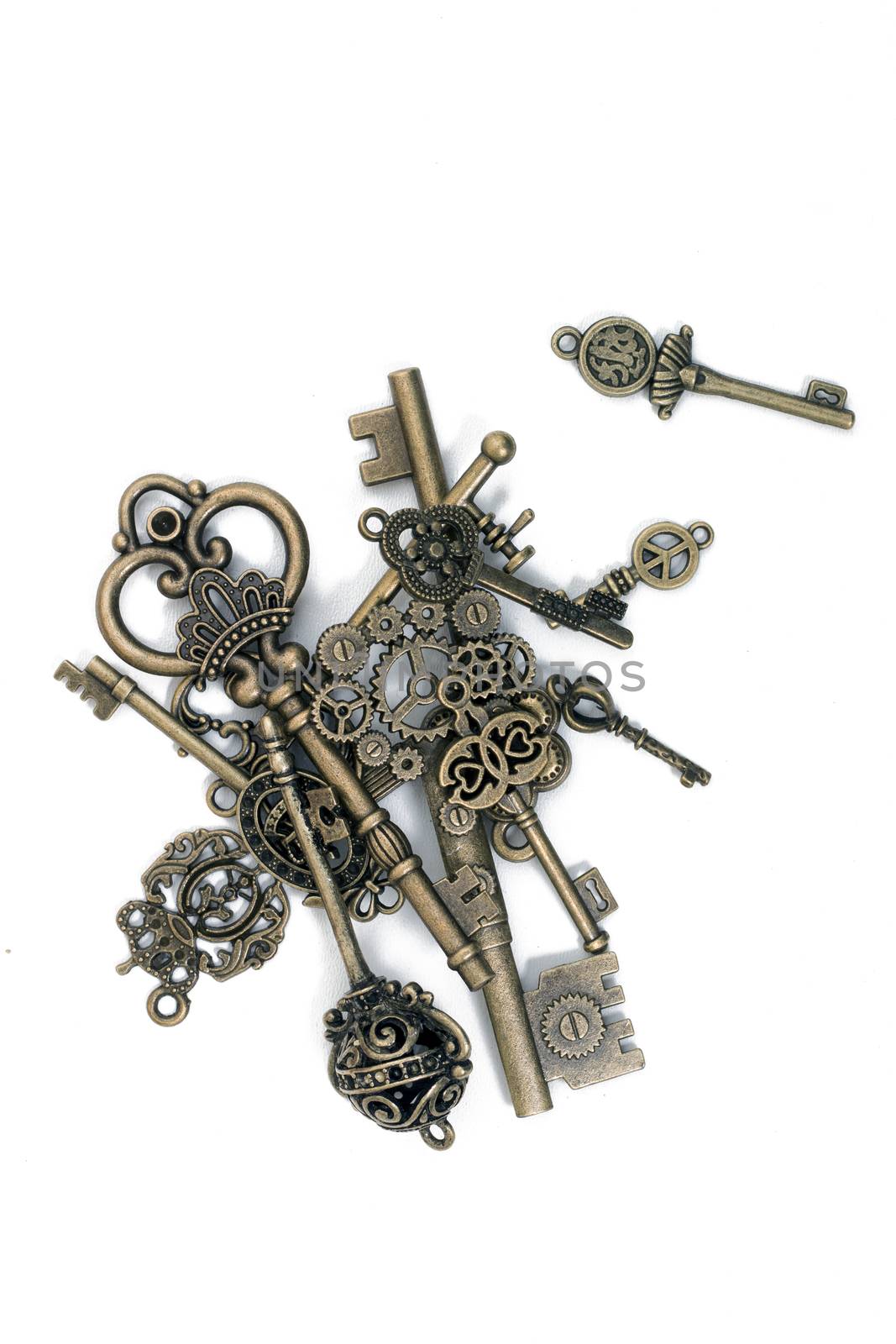 vintage fantasy detailed golden keys by membio