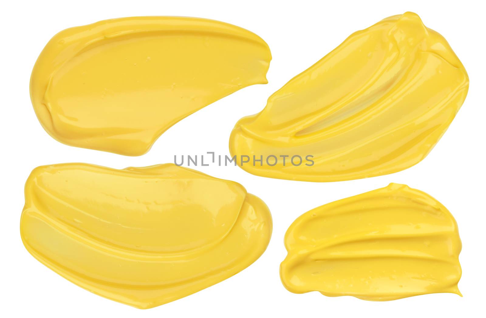 Handful of mayonnaise isolated on white background with clipping path