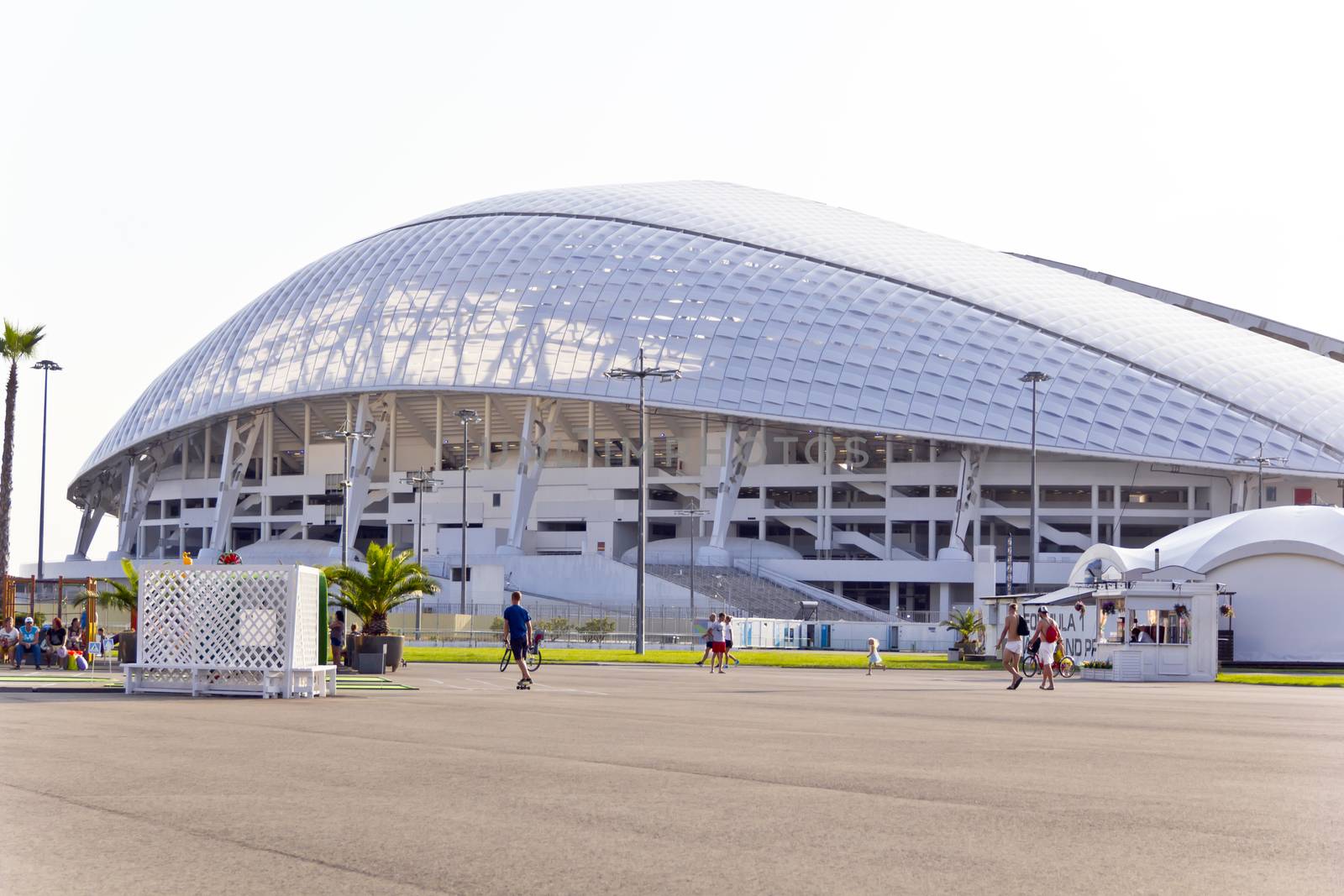 Photo of modern stadium Fischt in Russian Sochi