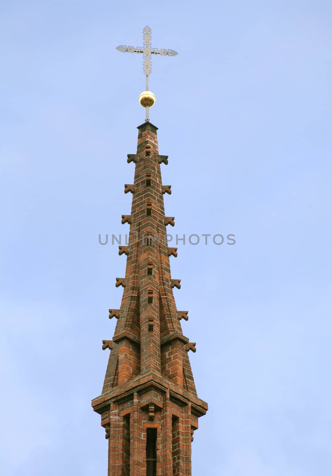 Top of St. Anna's Church in Vilnius, Lithuania