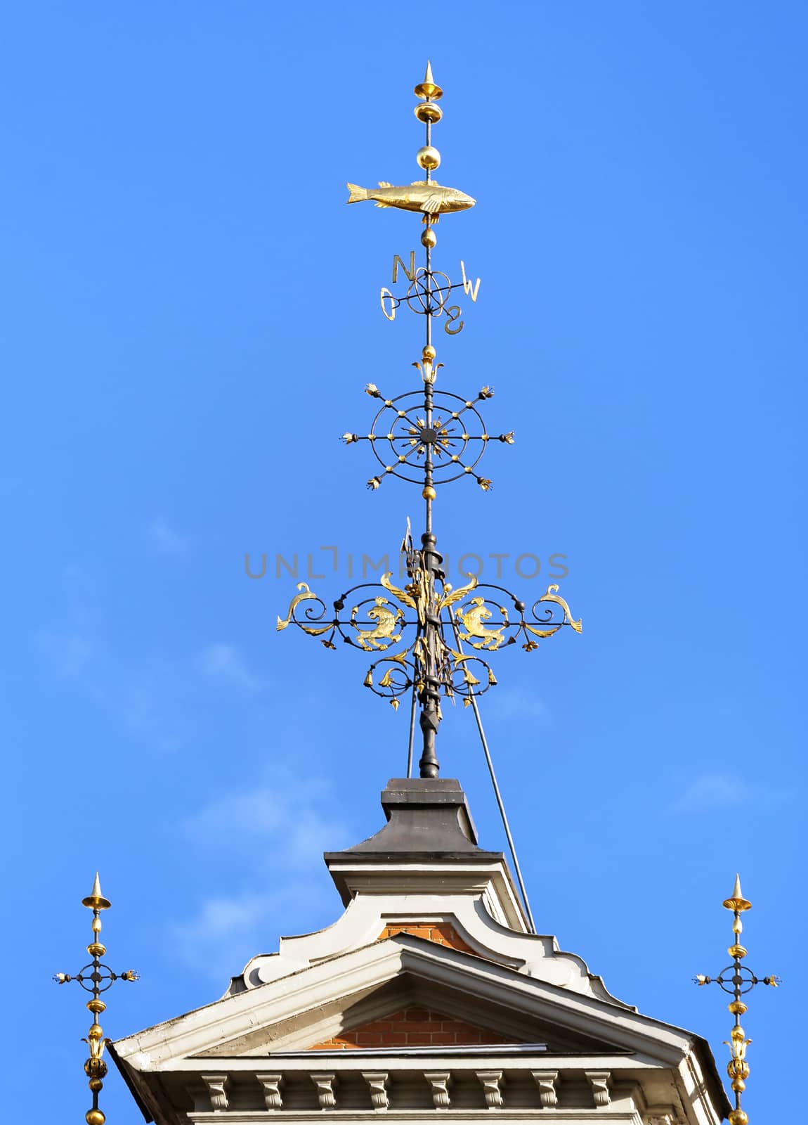 Top of the House of the Blackheads in Riga, Latvia
