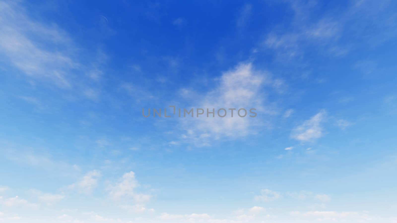 Cloudy blue sky abstract background, blue sky background with tiny clouds, 3d illustration