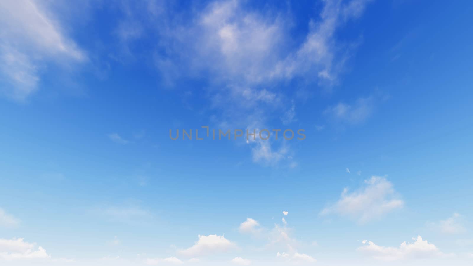 Cloudy blue sky abstract background, blue sky background with tiny clouds, 3d illustration