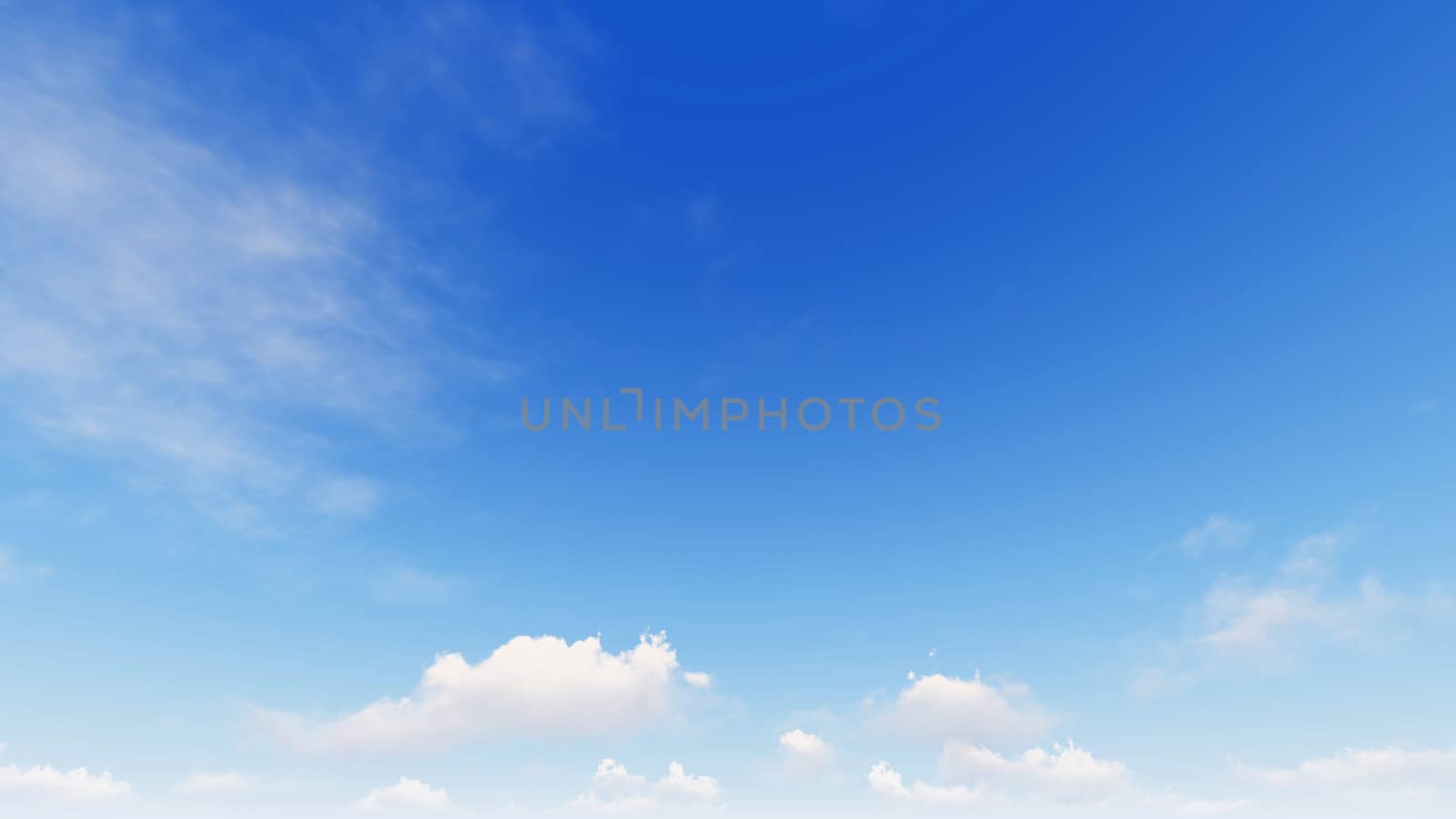 Cloudy blue sky abstract background, blue sky background with tiny clouds, 3d illustration