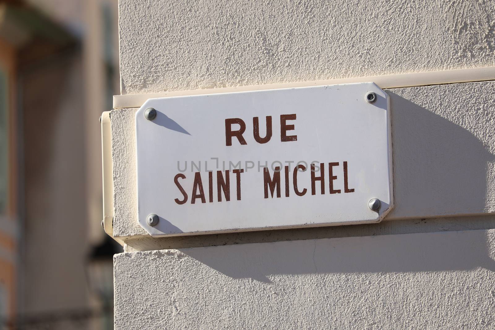 Street Plate of Rue Saint Michel in France by bensib