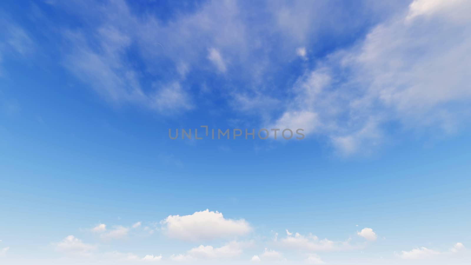 Cloudy blue sky abstract background, 3d illustration by teerawit