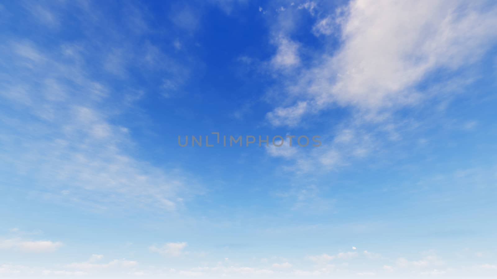 Cloudy blue sky abstract background, blue sky background with tiny clouds, 3d illustration