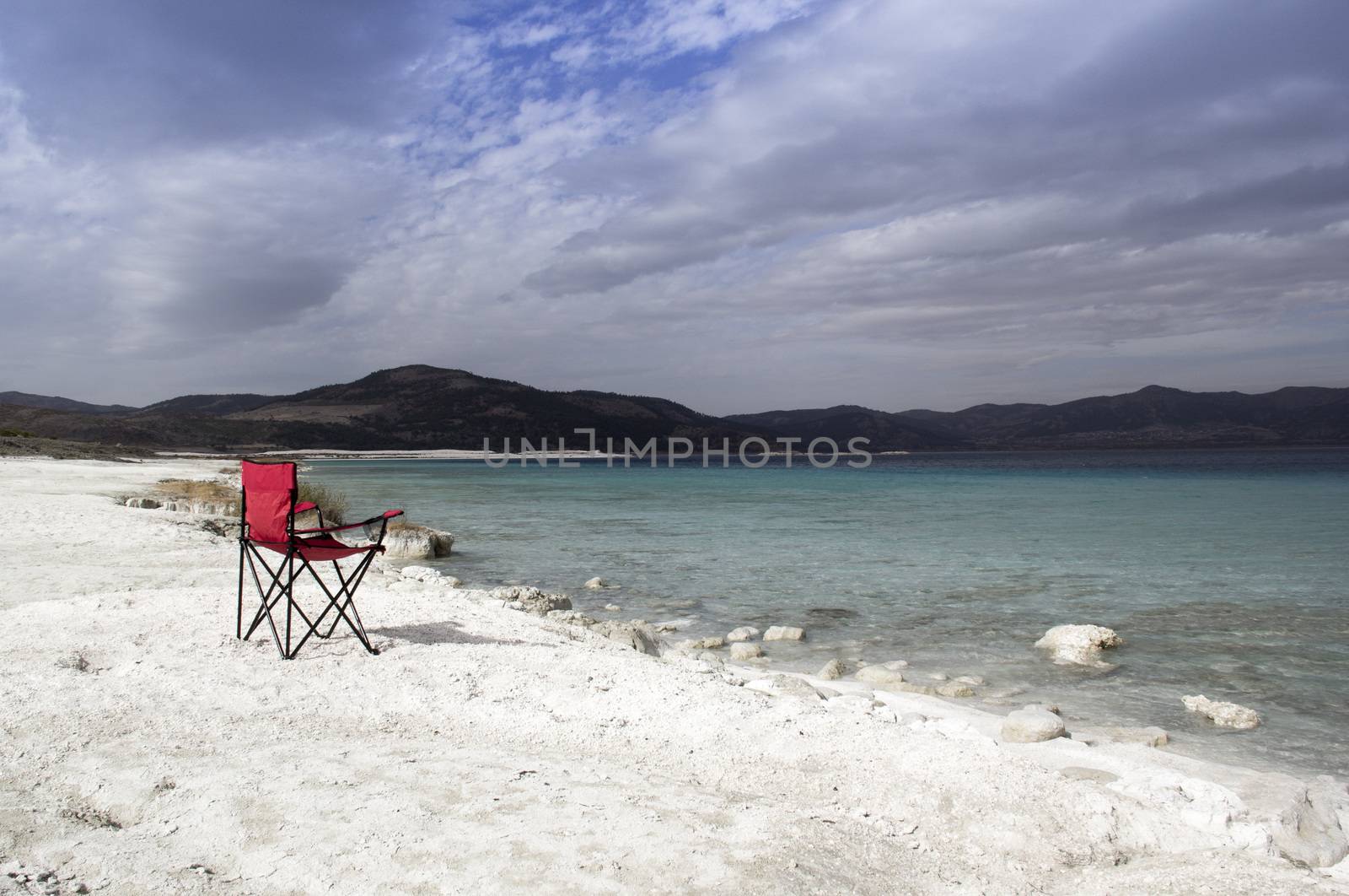 Blue lake and blue sky Salda Lake by oaltindag