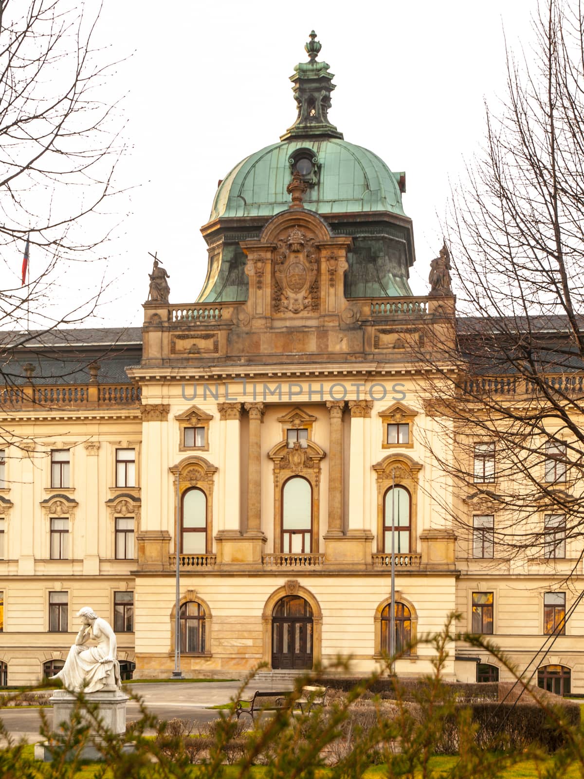 Historical building of Government in Prague, Czech Republic by pyty