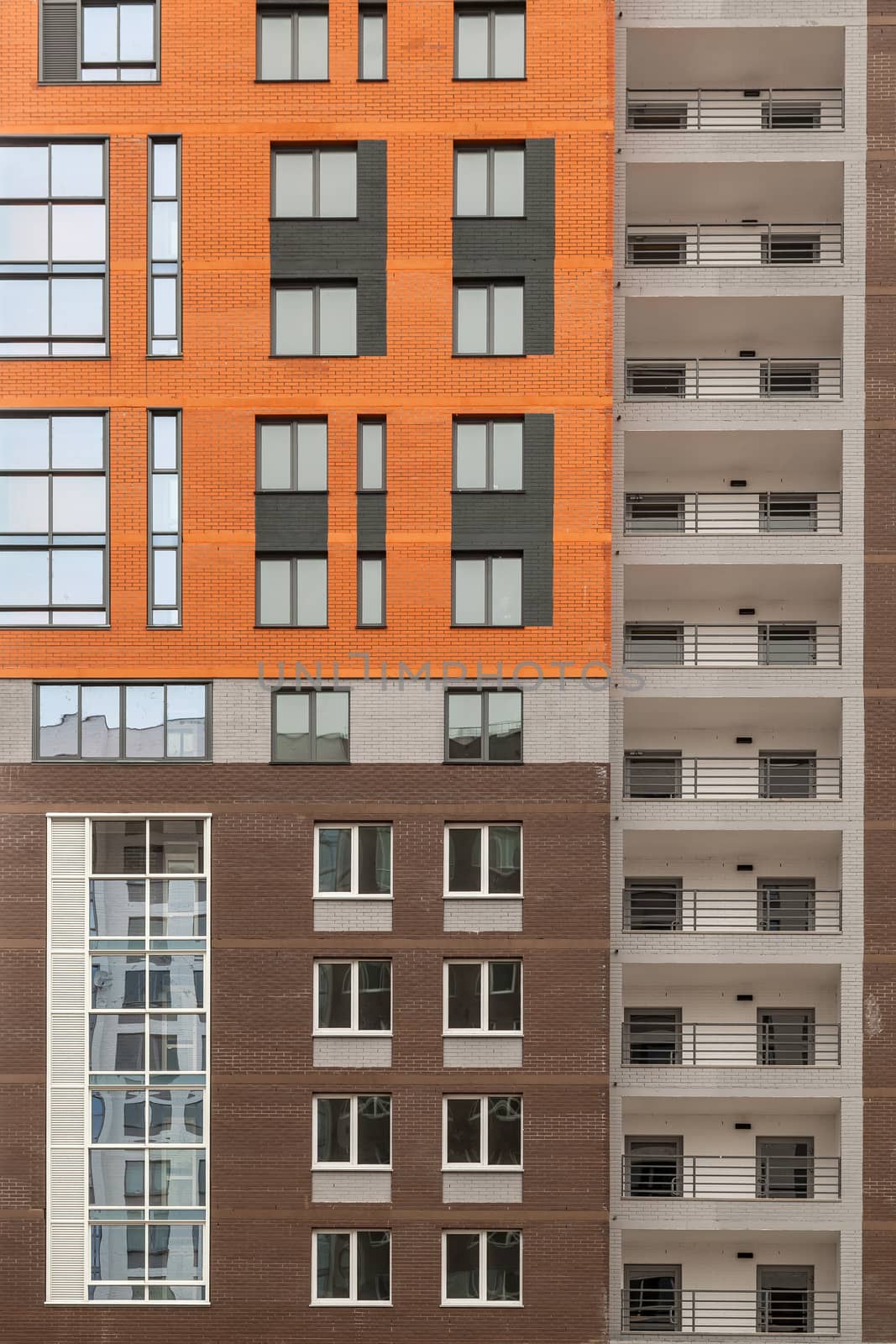 beautiful facade of the building with windows