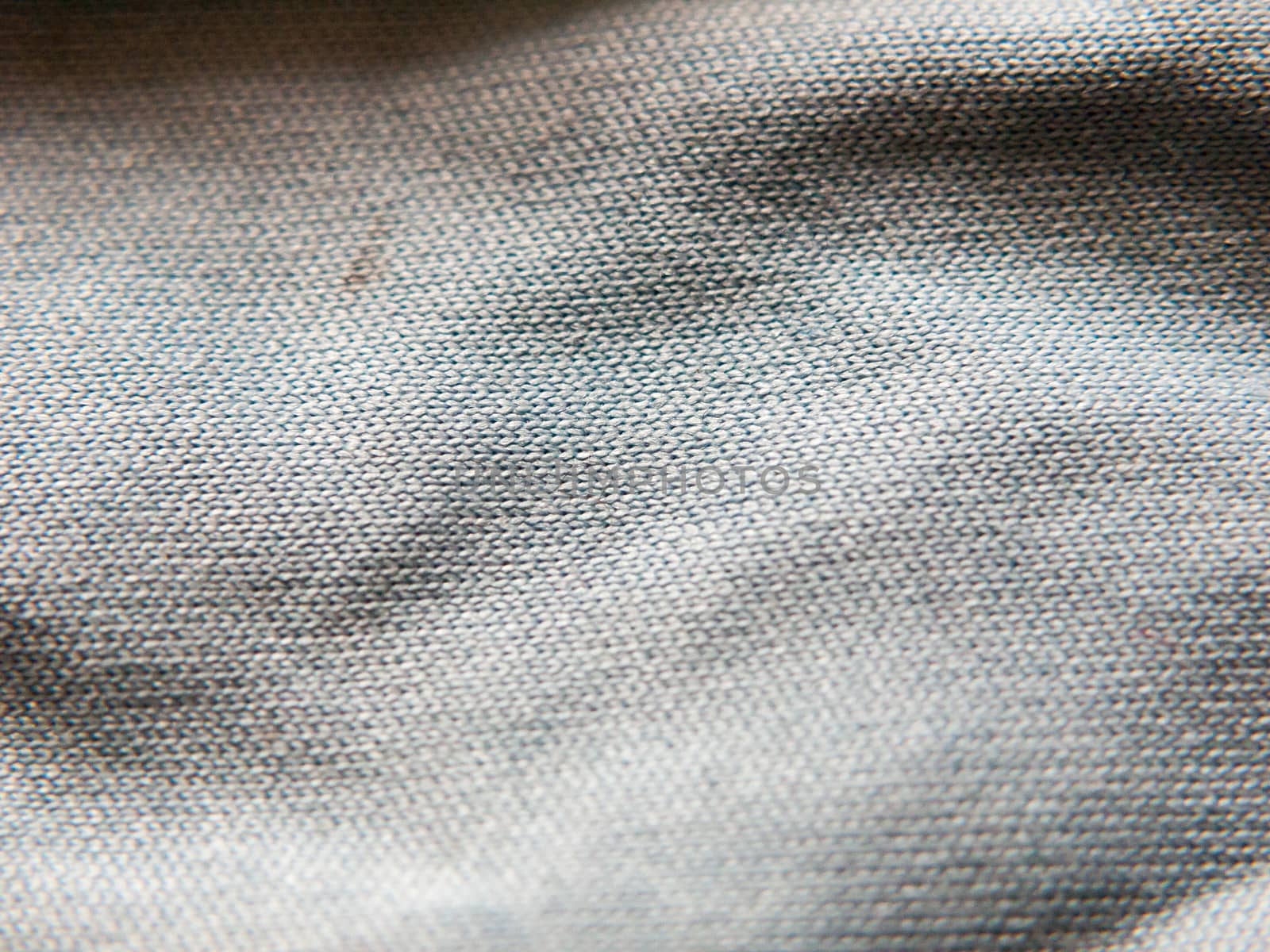 close up texture of a blue fabric cloth; Essex; UK
