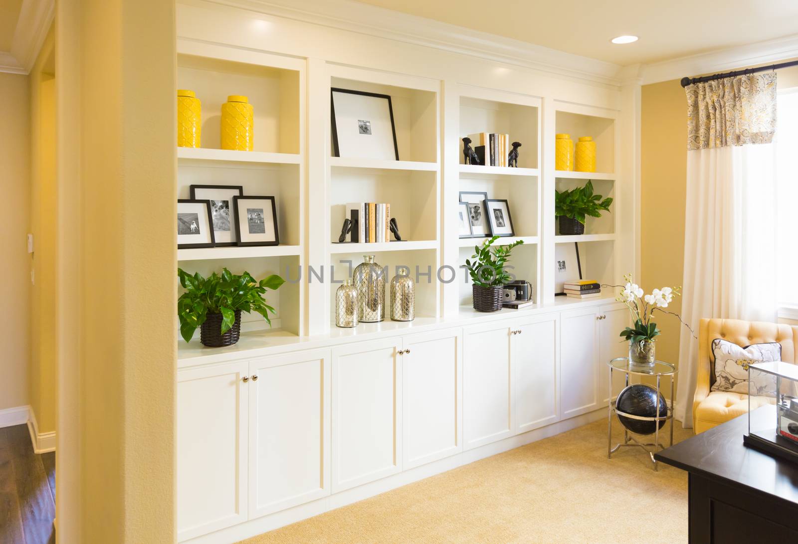 Beautiful Custom Shelves and Cabinet Built-in Interior. by Feverpitched