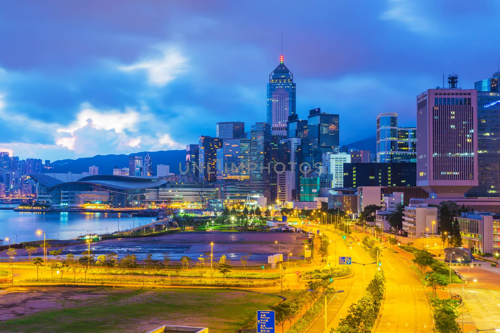 hong kong city at morning time