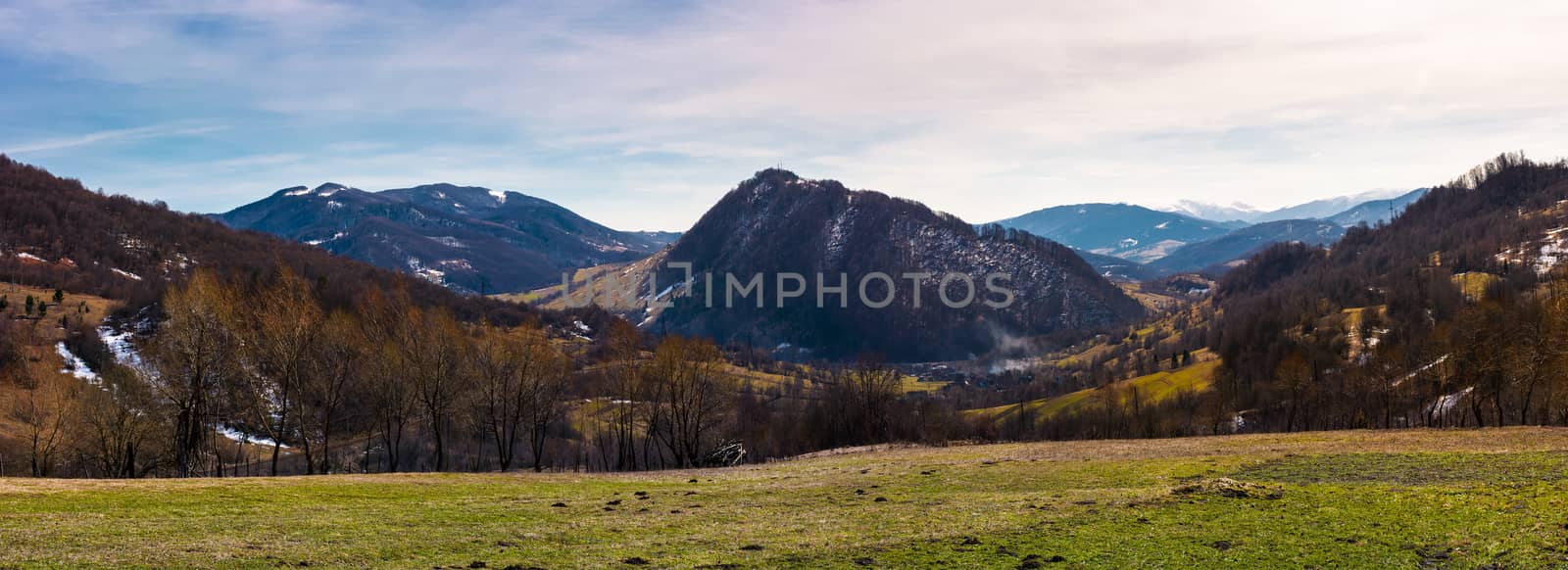beautiful countryside panorama in springtime by Pellinni