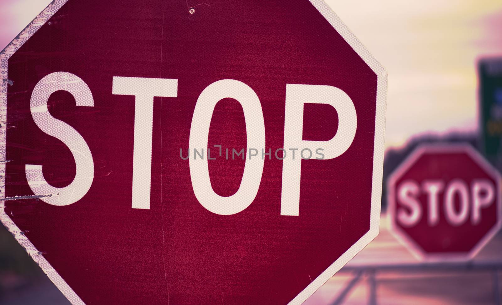 Road stop sign. by artistrobd