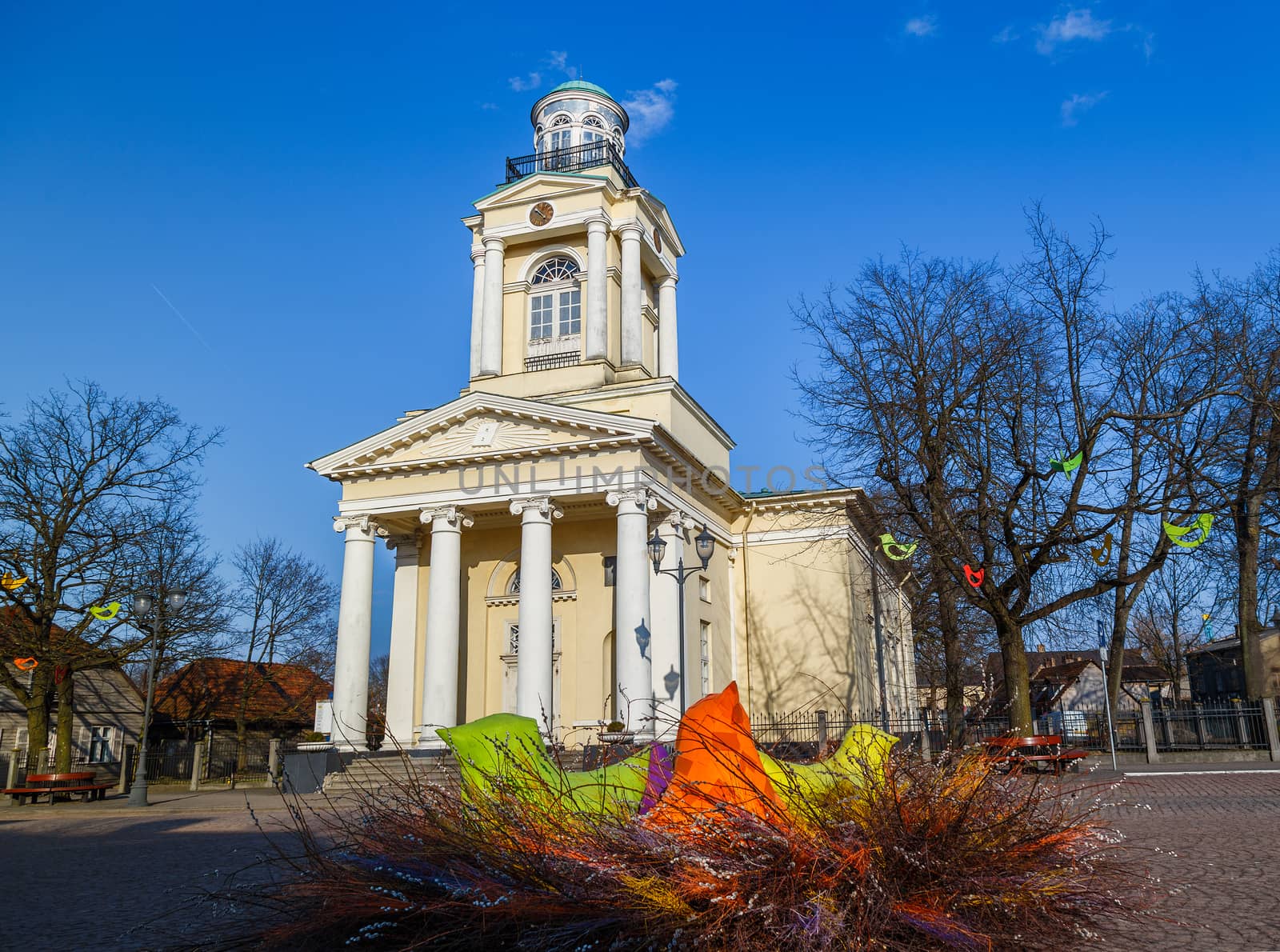 Lutheran Church in the Town Hall Square,Ventspils,Latvia