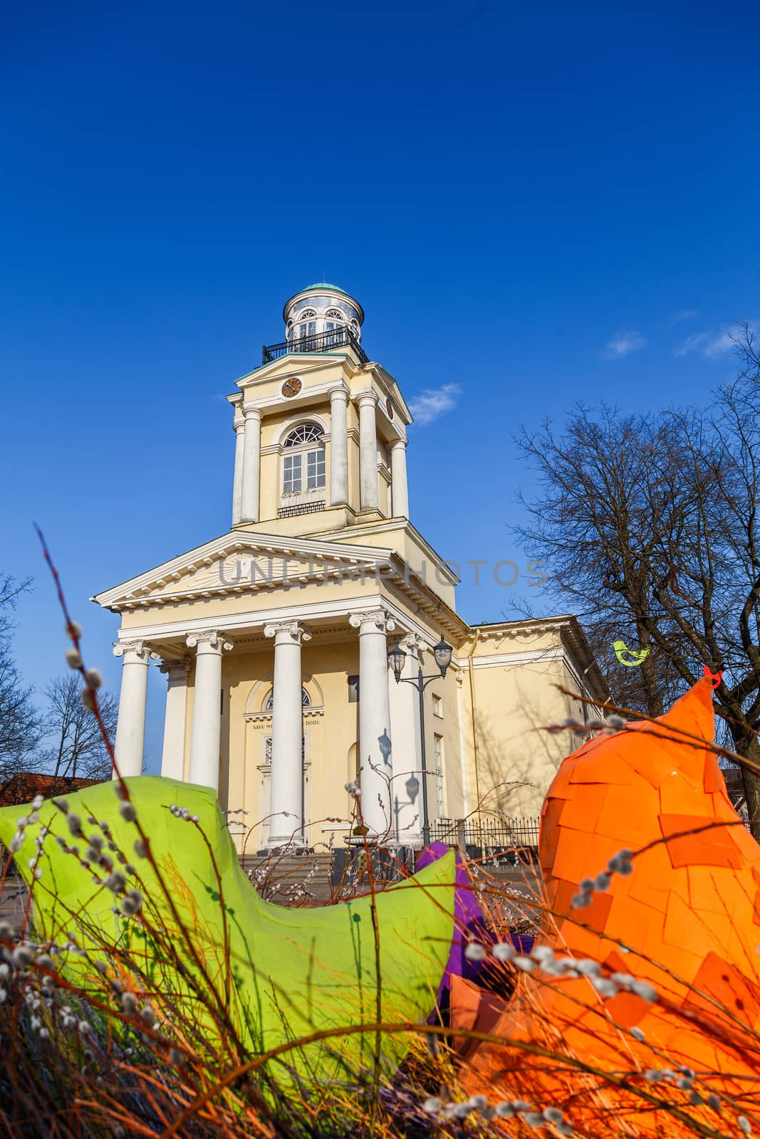 Lutheran Church in the Town Hall Square,Ventspils,Latvia