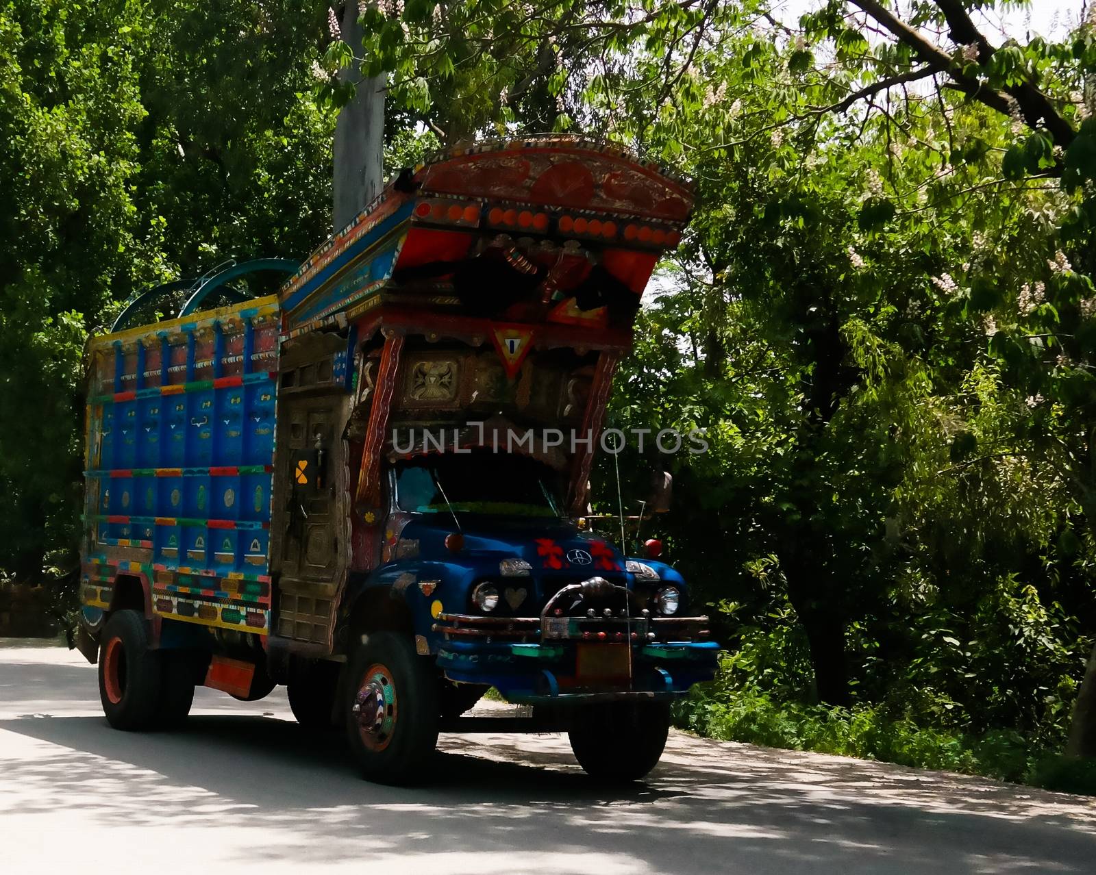 Decorated truck on the Karakoram highway, Pakistan by homocosmicos