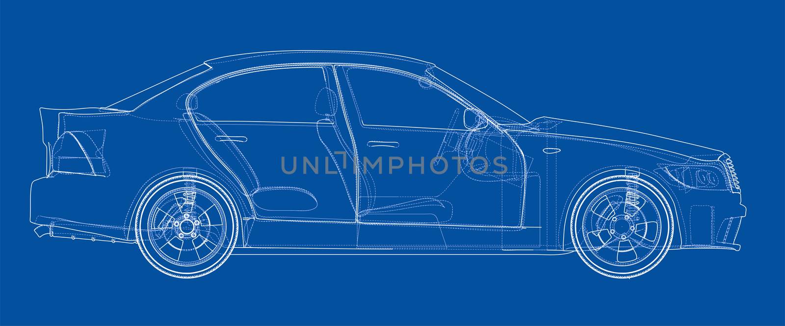 Concept car sketch by cherezoff