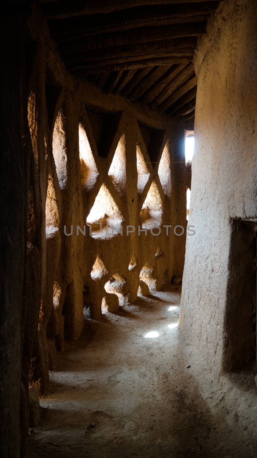 Interior view to traditional old bakery,Agadez, Niger