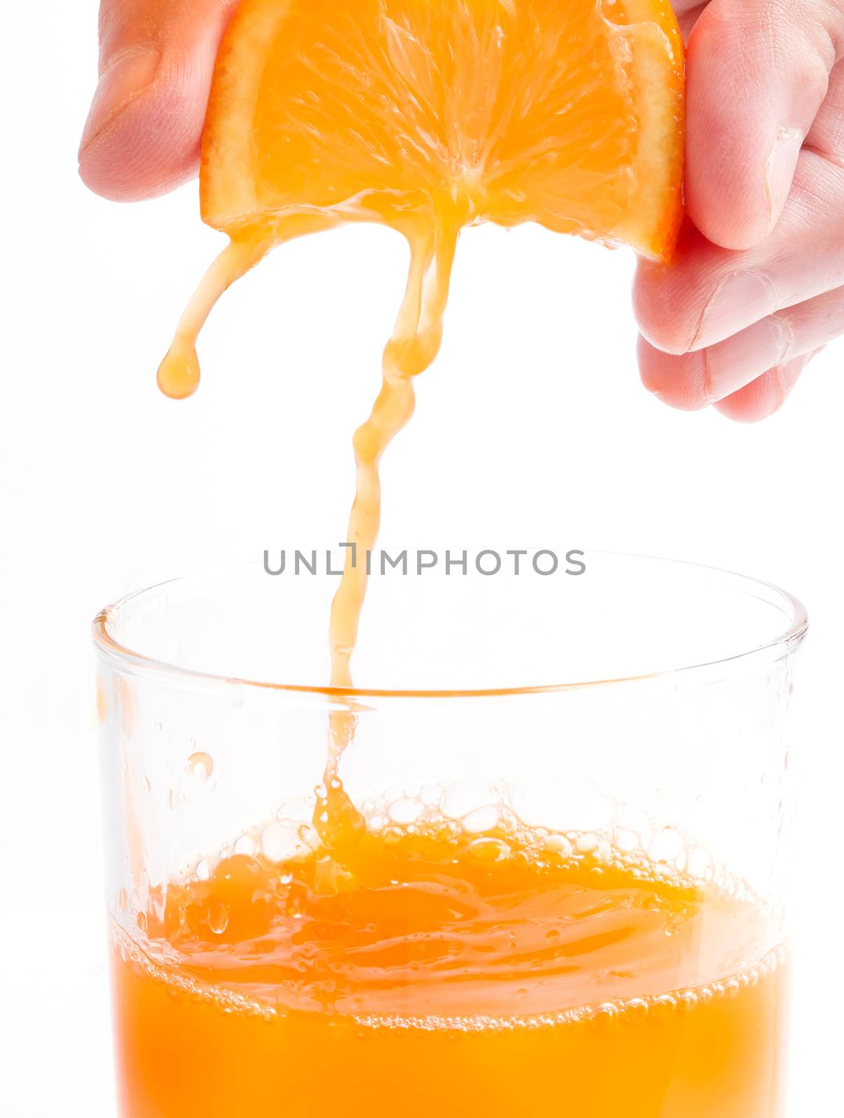 Orange Juice Glass Showing Healthy Eating And Fruity
