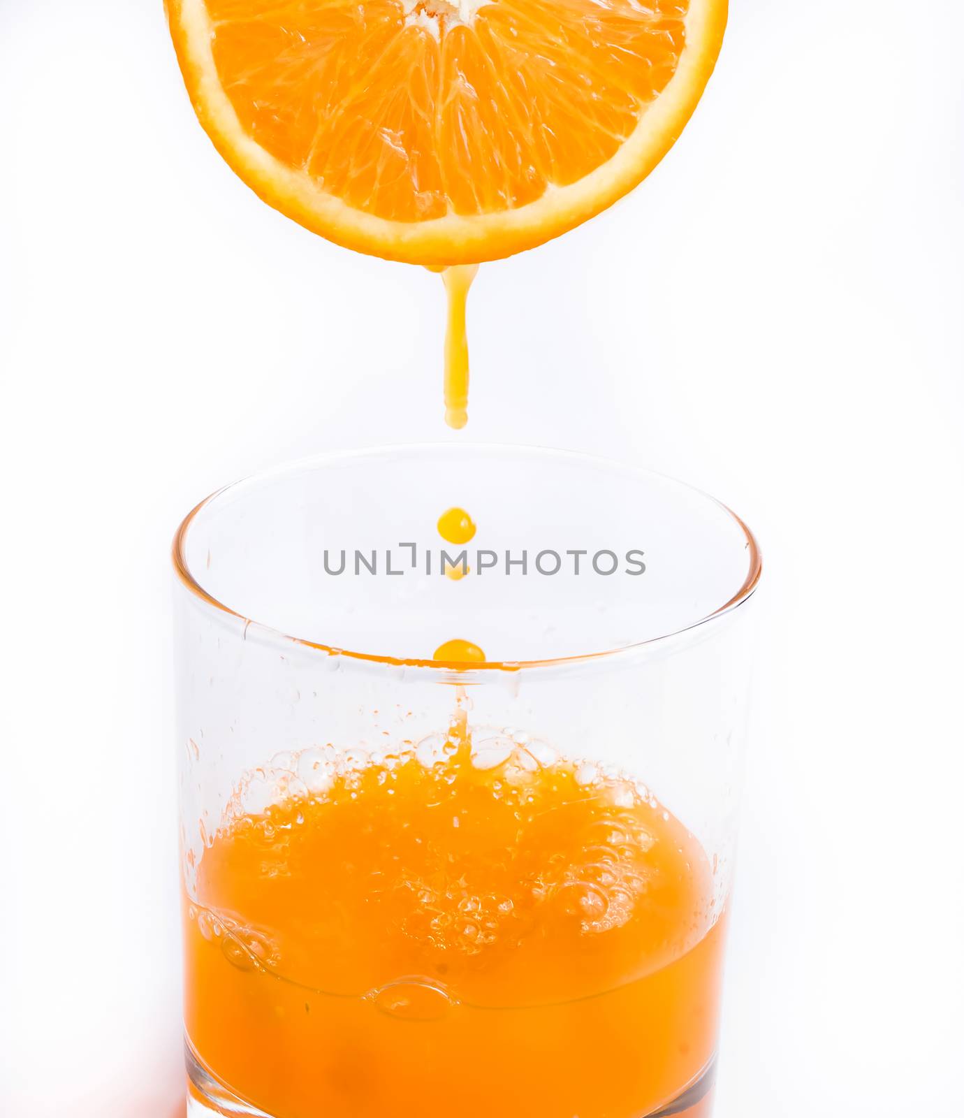 Orange Juice Squeezed Showing Refreshment Thirsty And Sweet