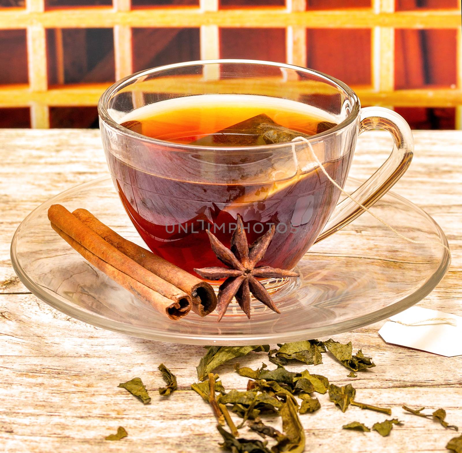 Cup Of Tea Showing Break Time And Beverage