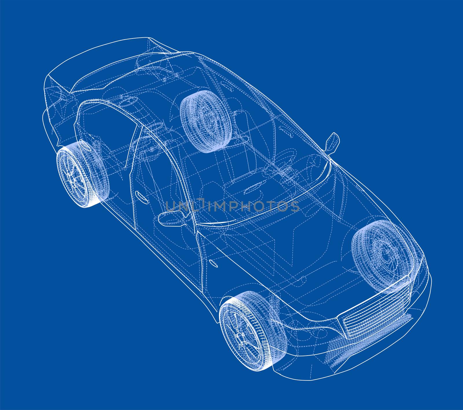 Concept car outline by cherezoff