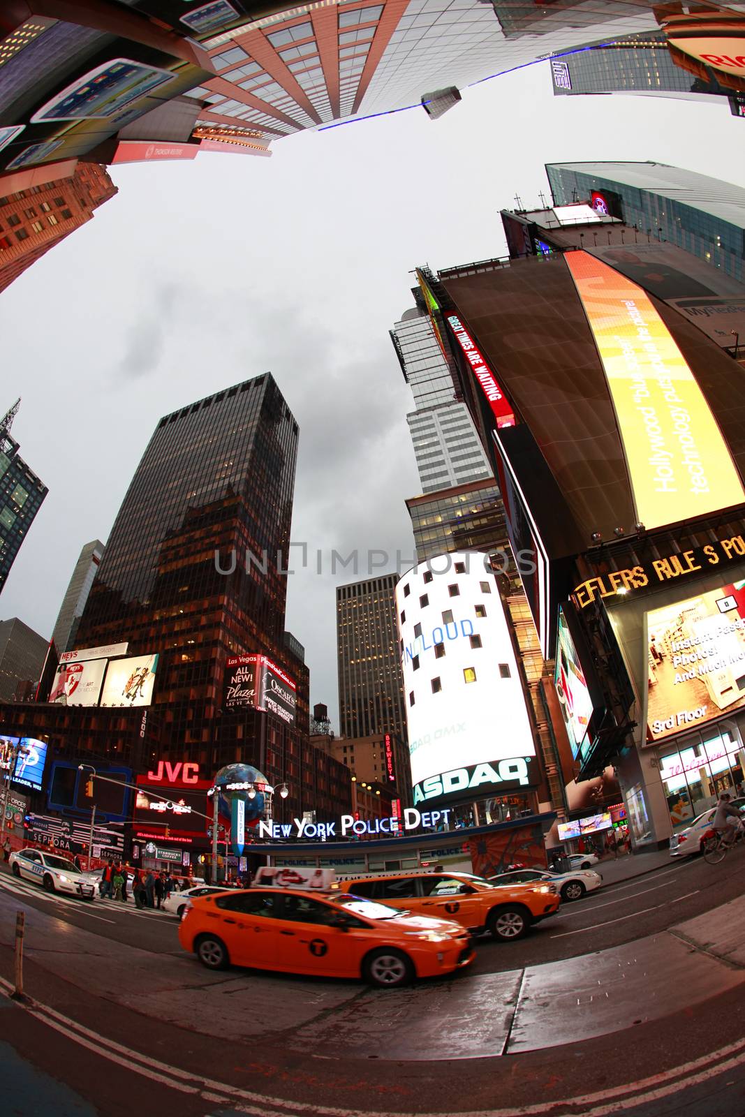 New York, USA - October 10, 2012: Times Square, featured with Broadway Theaters and huge number of LED signs, is a symbol of New York City and the United States, Manhattan, New York City