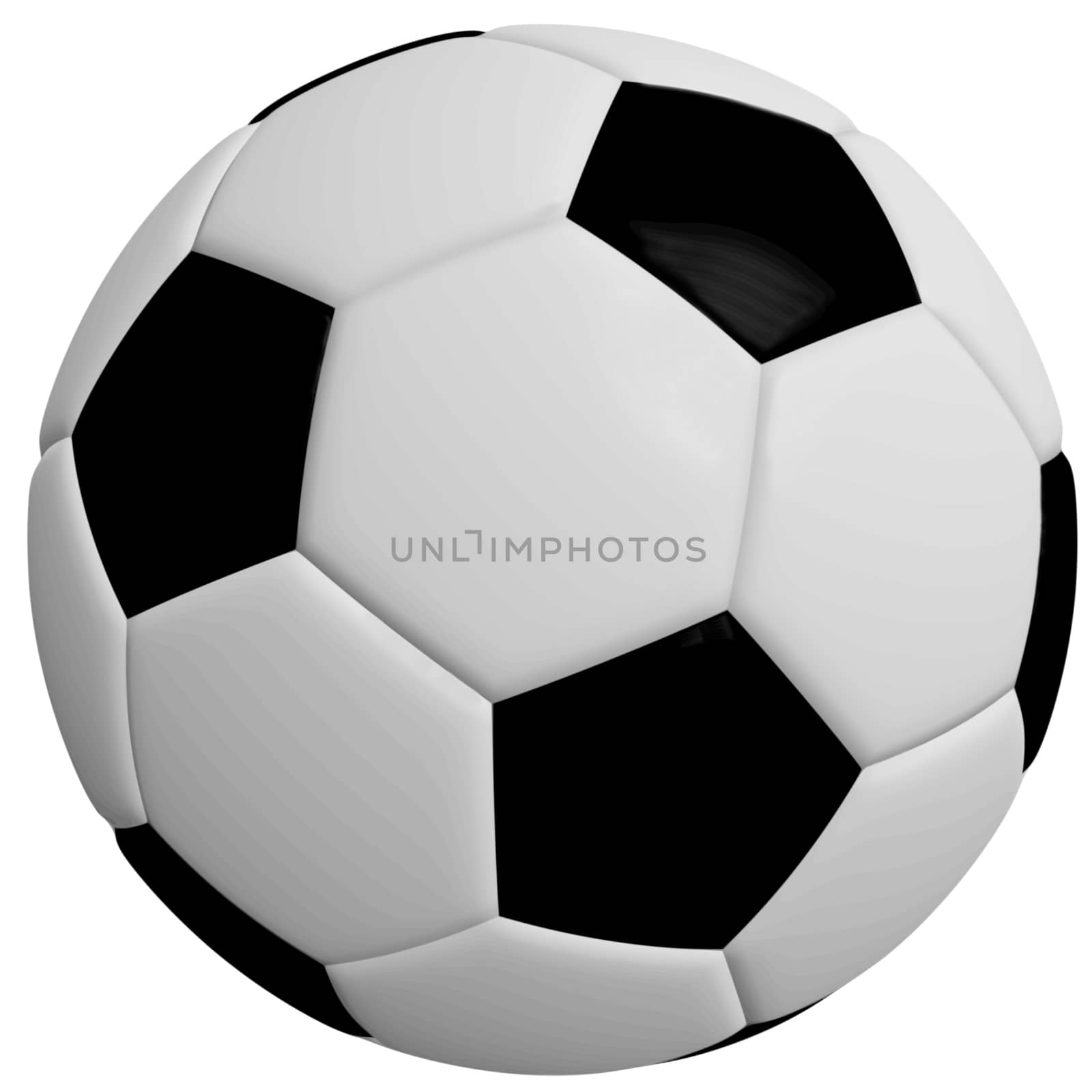 Black and white soccer ball or football by HdDesign