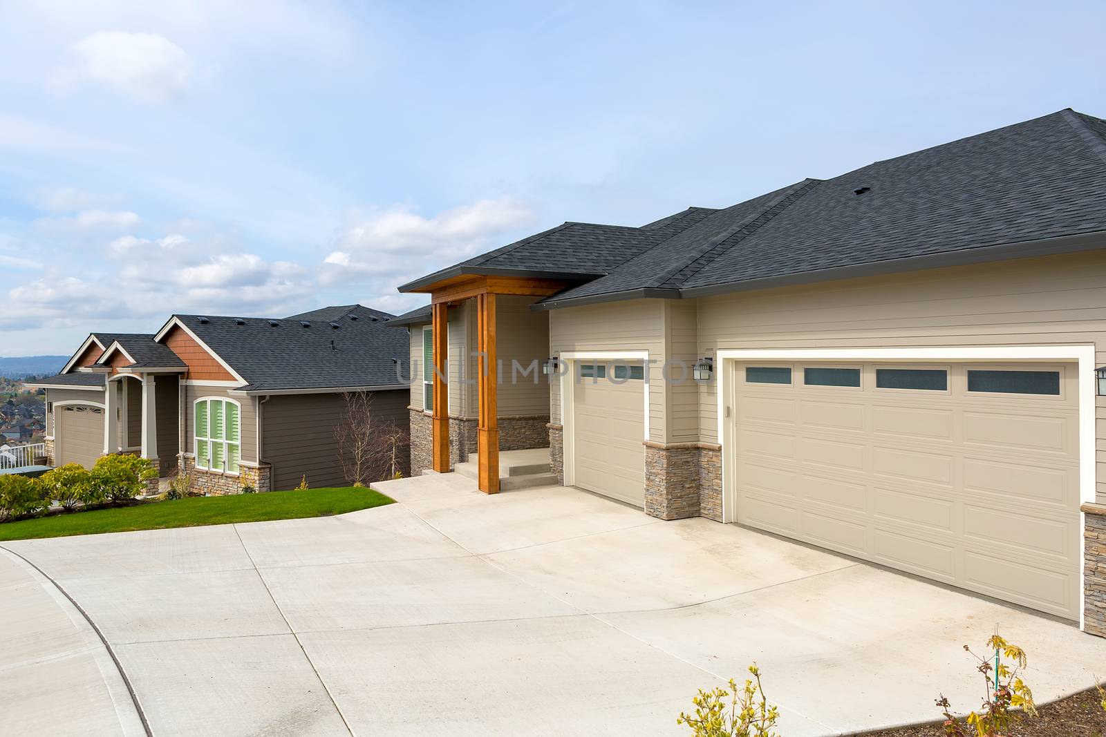 New Custom Built Homes in Suburban Neighborhood by jpldesigns