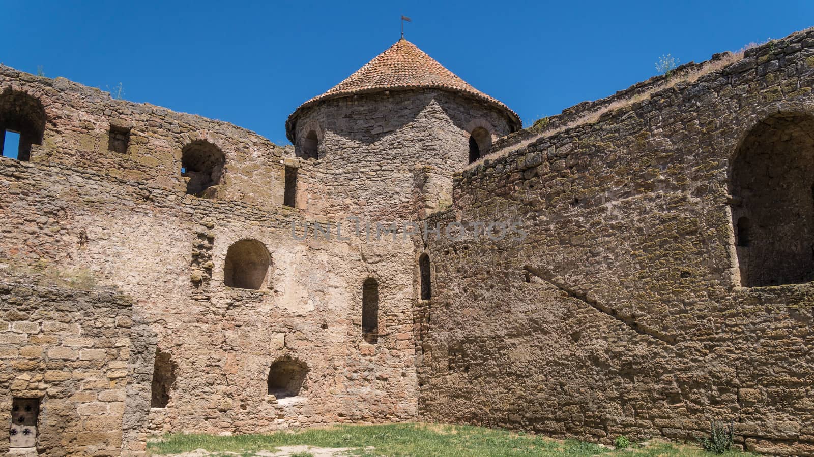 Akkerman Citadel in Bilhorod-Dnistrovskyi near Ukrainian Odessa city in a sunny day